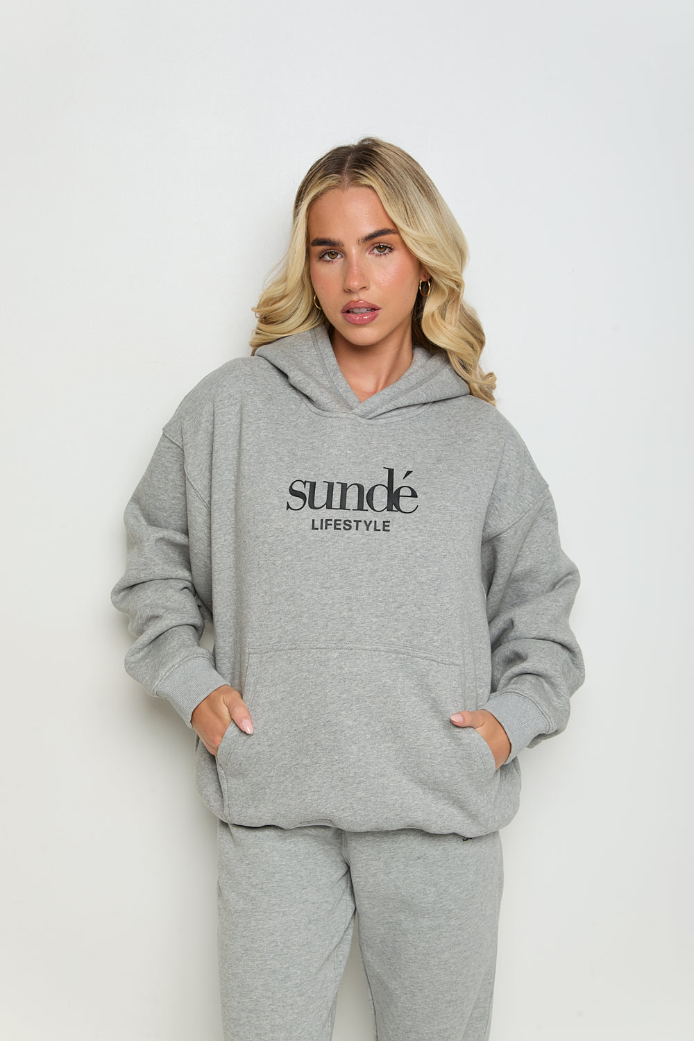 Iconic Oversized Hoodie - Grey Marl