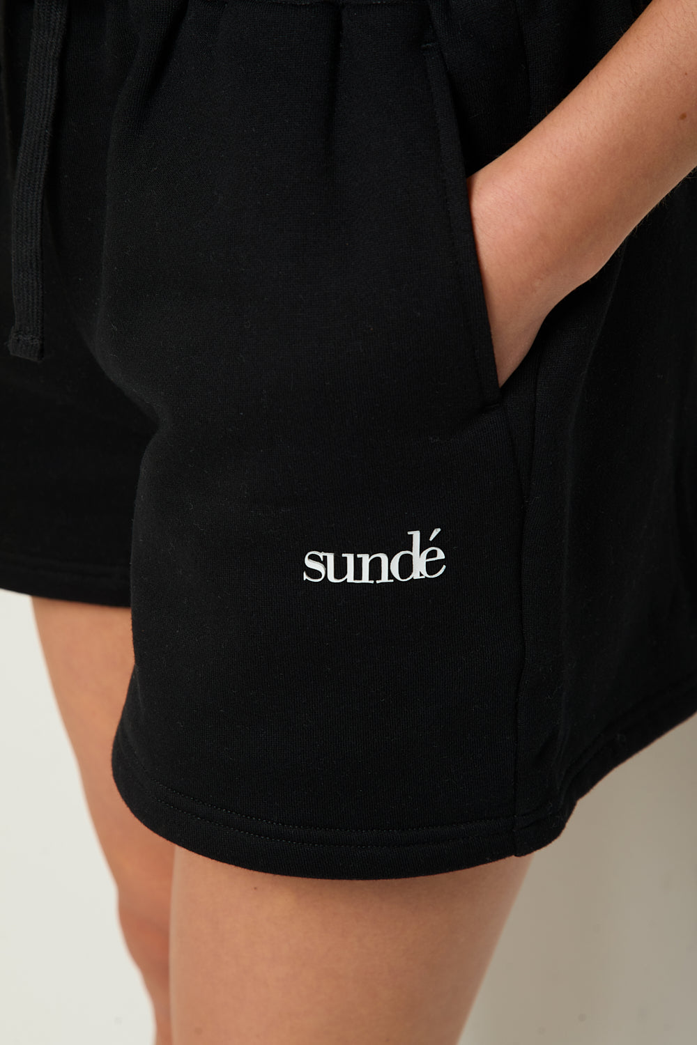 High Waisted Sweatshort - Black