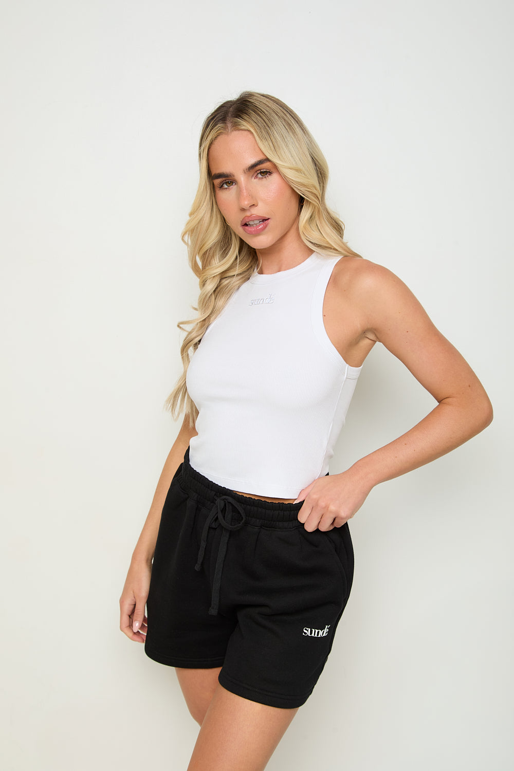 High Waisted Sweatshort - Black