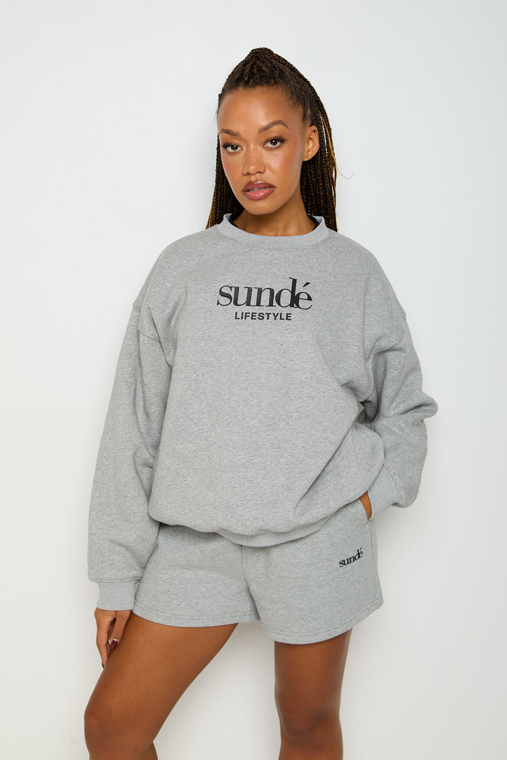 Iconic Oversized Sweatshirt - Grey Marl