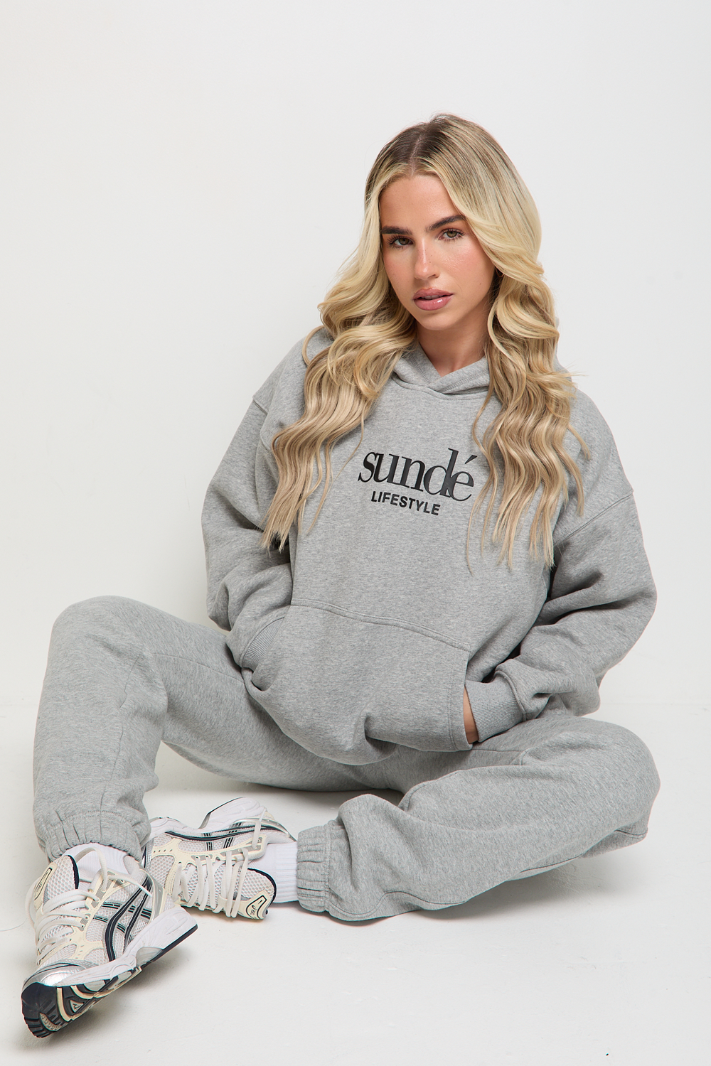 Iconic Oversized Hoodie - Grey Marl